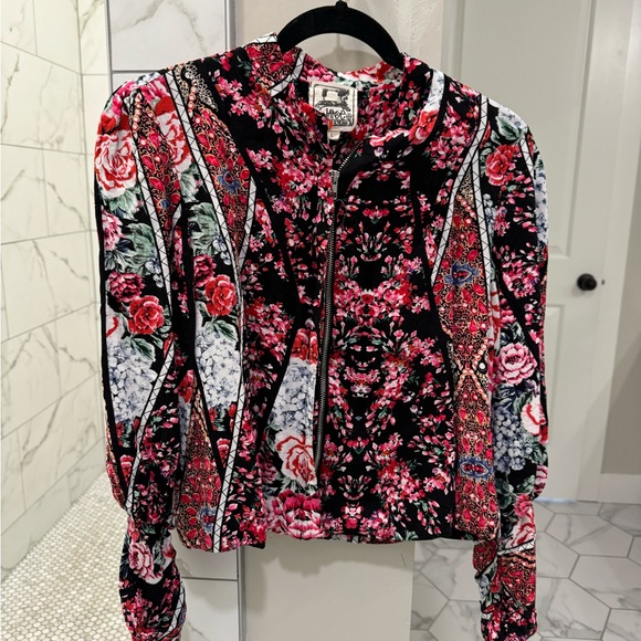 Patchwork-like bomber jacket - Picture 3 of 4